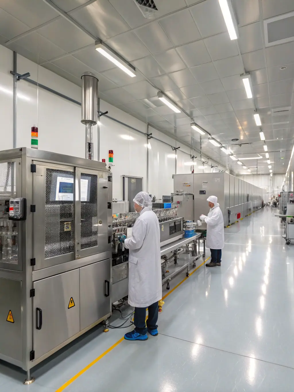 A worker carefully inspecting a batch of rechargeable vape devices in a Chinese factory, ensuring each unit meets FDA safety and quality standards.